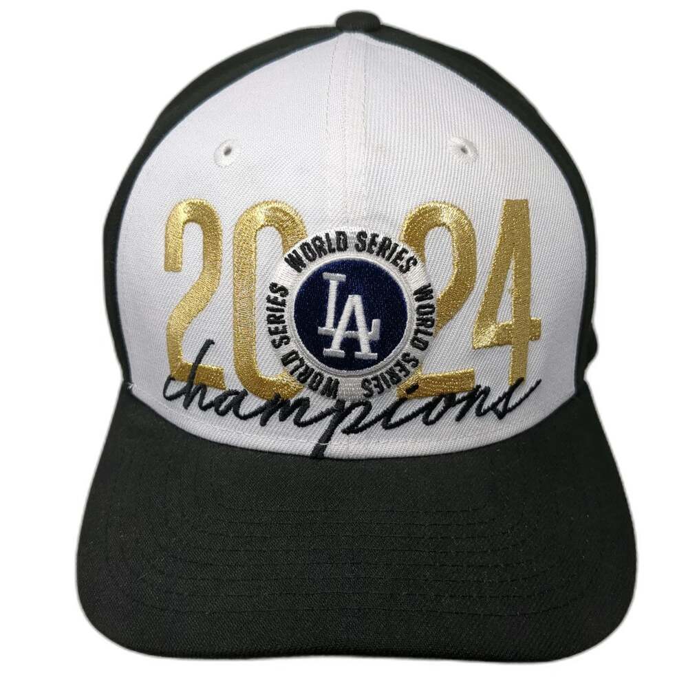 LA Dodgers MLB New Era Snapback Black One Size 2024 World Series Champions Hat
